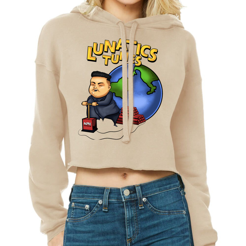 Lunatics Tunes  50 Cropped Hoodie by dillietonrey4 | Artistshot