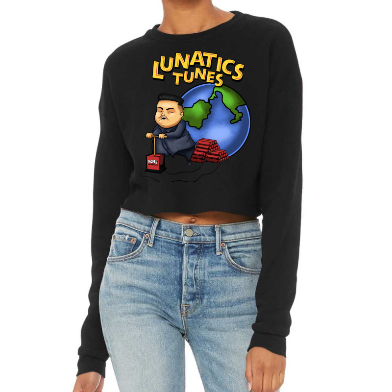 Lunatics Tunes  50 Cropped Sweater by dillietonrey4 | Artistshot