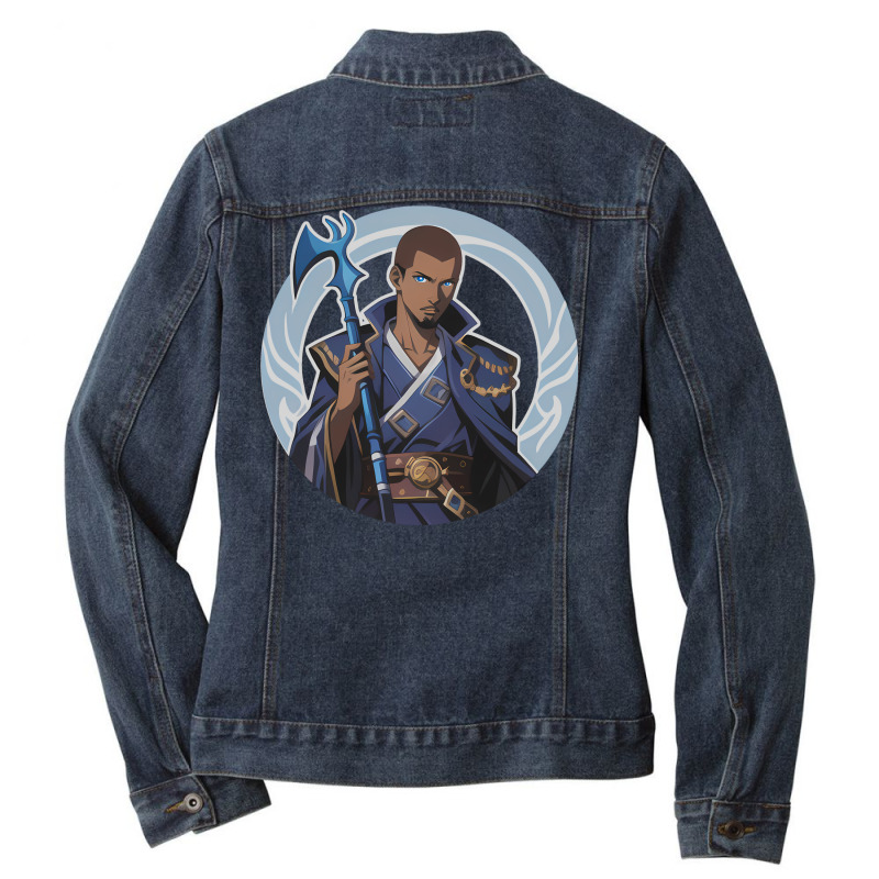 Anime Teferi Hero Of Dominaria Ladies Denim Jacket by adonisfeary5 | Artistshot