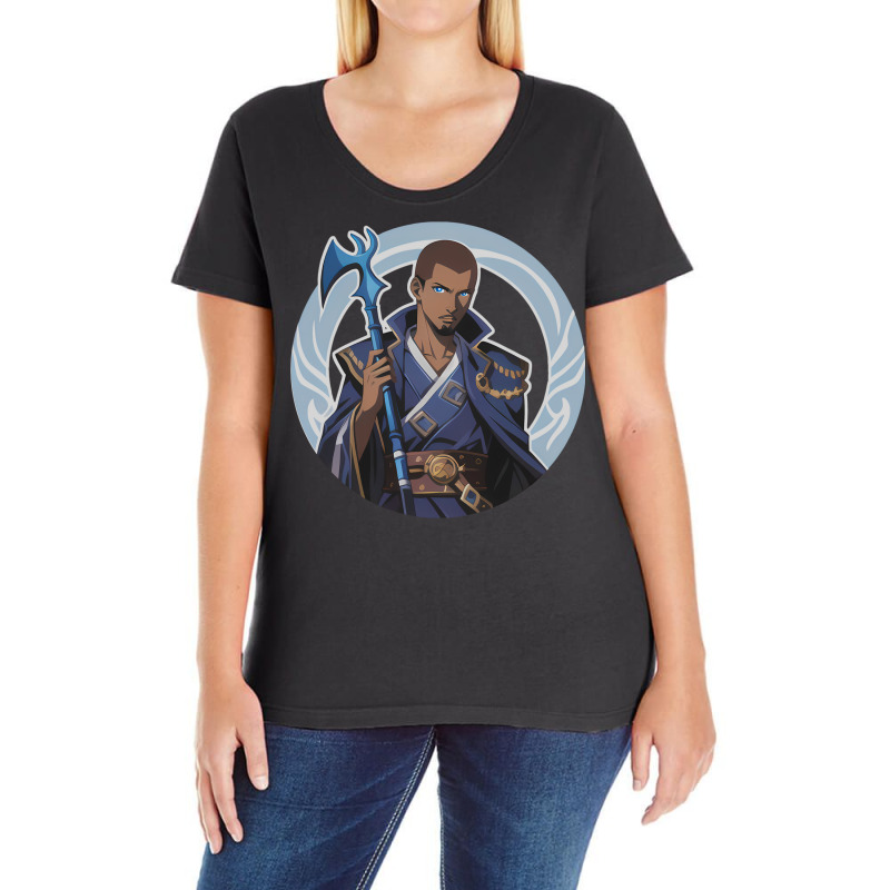 Anime Teferi Hero Of Dominaria Ladies Curvy T-Shirt by adonisfeary5 | Artistshot