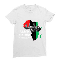 Black History Juneteenth Inspring Black Leader Map Ladies Fitted T-shirt | Artistshot