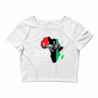 Black History Juneteenth Inspring Black Leader Map Crop Top | Artistshot