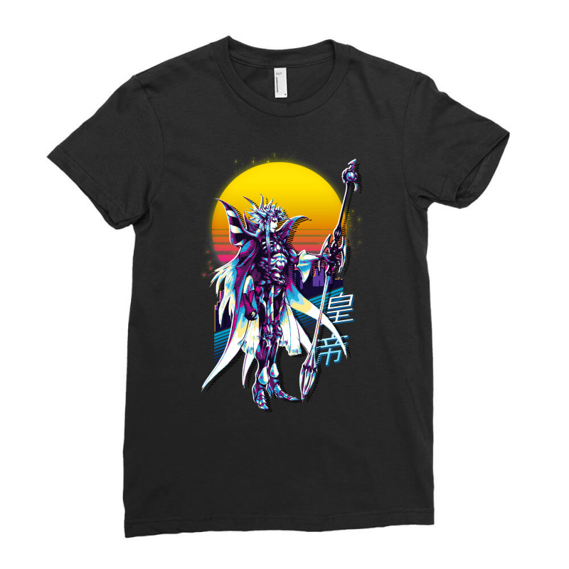 Final Fantasy Ii 2   Emperor Retrowave Ladies Fitted T-Shirt by suardlakiof | Artistshot