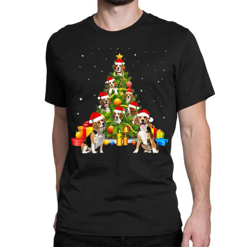 Beagle Dog Lover Matching Santa Beagle Christmas T Classic T-shirt by holden | Artistshot