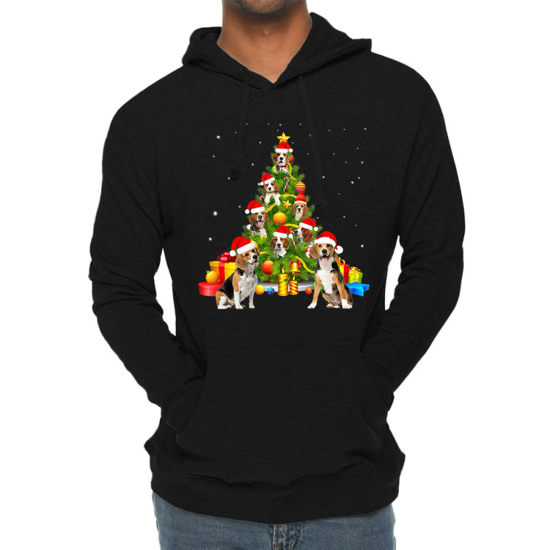 Beagle Dog Lover Matching Santa Beagle Christmas T Lightweight Hoodie by holden | Artistshot