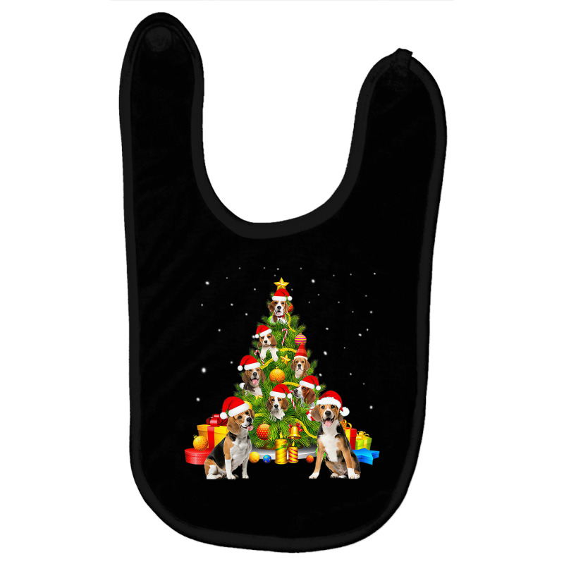 Beagle Dog Lover Matching Santa Beagle Christmas T Baby Bibs by holden | Artistshot