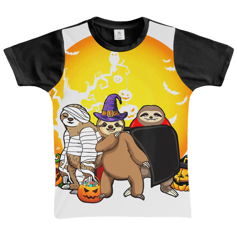 Boo Halloween Sloth With Pumpkin Funny Halloween C Graphic Youth T-shirt by holden | Artistshot