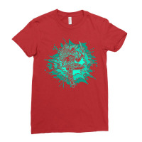 Bluegreen Simic Mage   Planeswalker Oko Thief Of C Ladies Fitted T-shirt | Artistshot