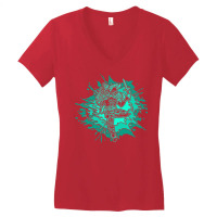 Bluegreen Simic Mage   Planeswalker Oko Thief Of C Women's V-neck T-shirt | Artistshot