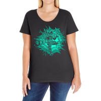 Bluegreen Simic Mage   Planeswalker Oko Thief Of C Ladies Curvy T-shirt | Artistshot