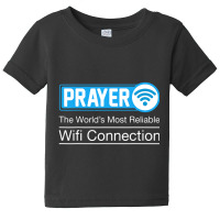 Funny Prayer Christian Catholic Faith Pastor Wifi Baby Tee | Artistshot