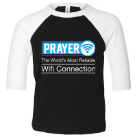 Funny Prayer Christian Catholic Faith Pastor Wifi Toddler 3/4 Sleeve Tee | Artistshot