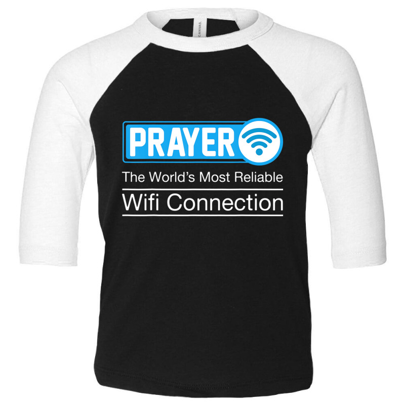 Funny Prayer Christian Catholic Faith Pastor Wifi Toddler 3/4 Sleeve Tee by mauthe | Artistshot