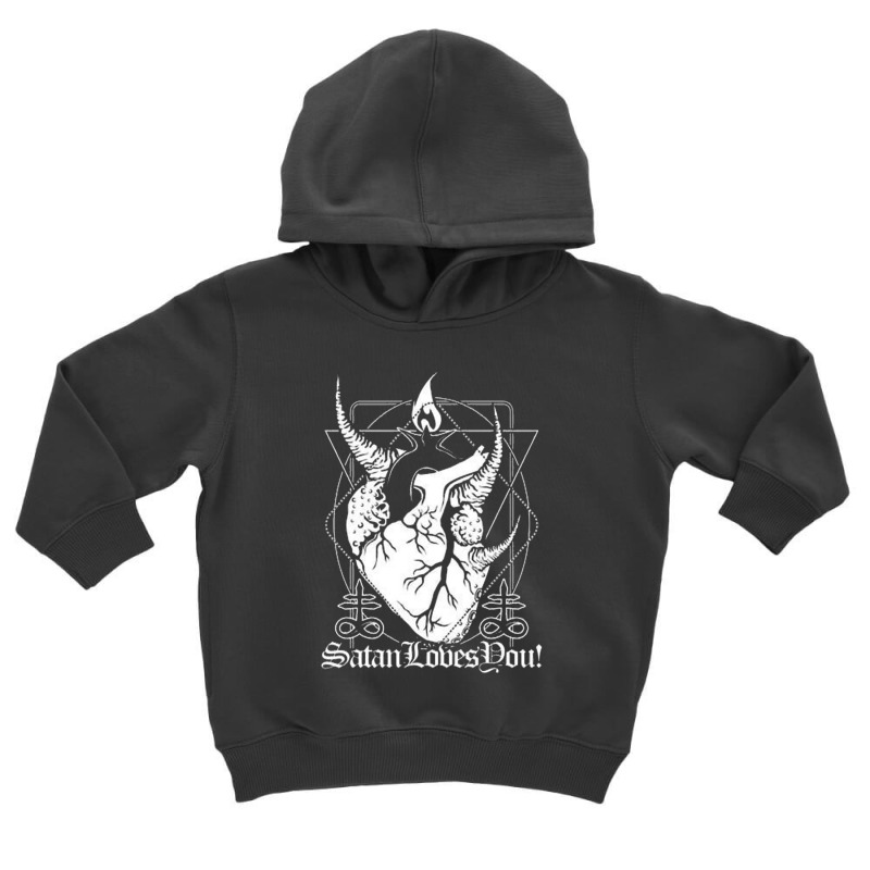 Satan Loves Toddler Hoodie by rastyrocl | Artistshot