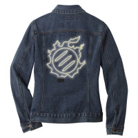 Final Fantasy Xiv   Monk Mnk Neon Ladies Denim Jacket | Artistshot