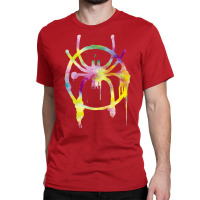 Into The Spider Verse   (colorful Version) Classic T-shirt | Artistshot