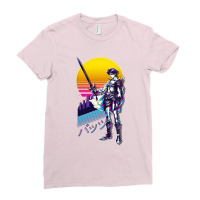 Final Fantasy V 5   Bartz Retrowave Ladies Fitted T-shirt | Artistshot