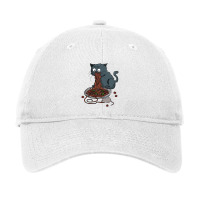 Cat Eating Spaghetti Adjustable Cap | Artistshot