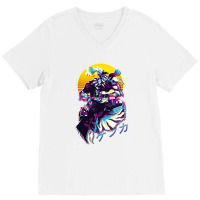 Final Fantasy Vi 6   Kefka Retrowave V-neck Tee | Artistshot