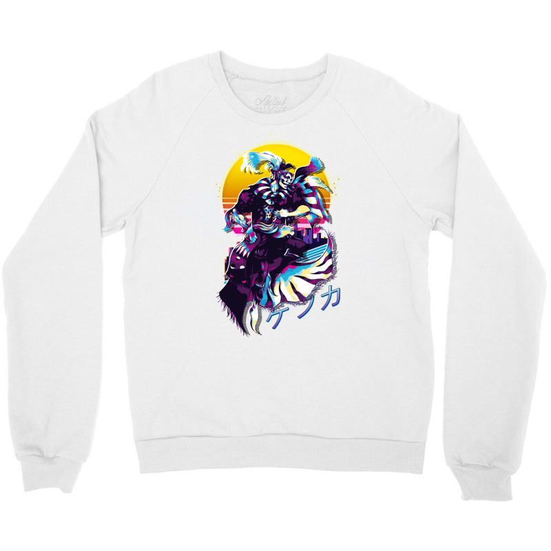 Final Fantasy Vi 6   Kefka Retrowave Crewneck Sweatshirt by suardlakiof | Artistshot