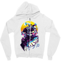 Final Fantasy Vi 6   Kefka Retrowave Zipper Hoodie | Artistshot