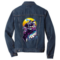 Final Fantasy Vi 6   Kefka Retrowave Men Denim Jacket | Artistshot