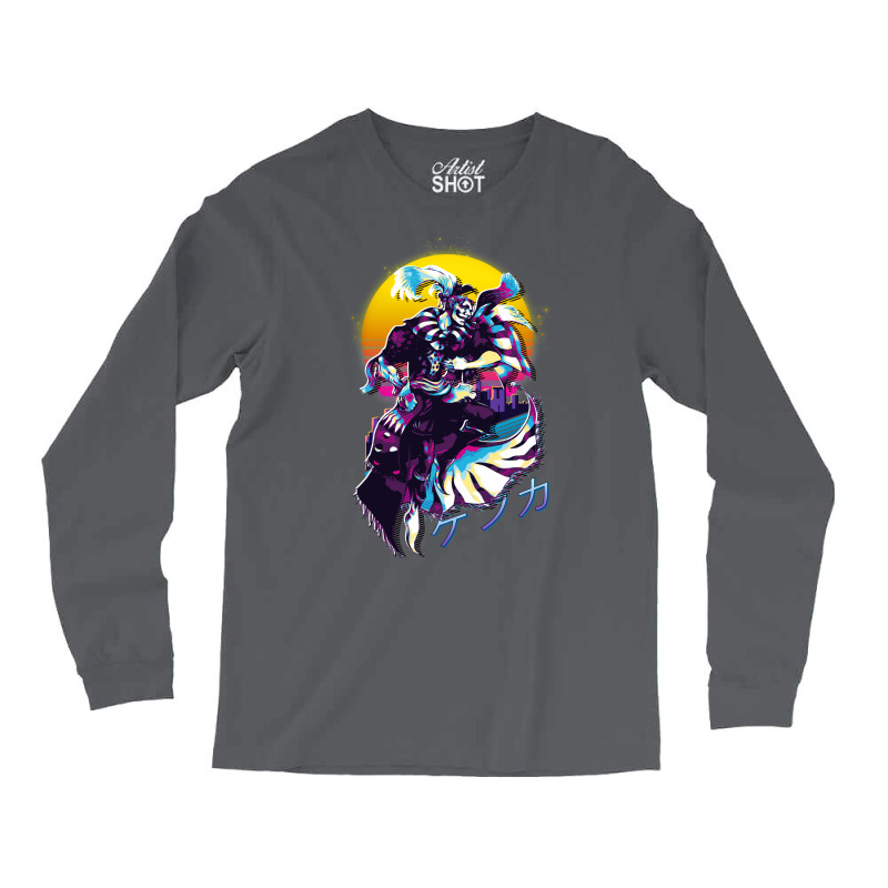 Final Fantasy Vi 6   Kefka Retrowave Long Sleeve Shirts by suardlakiof | Artistshot