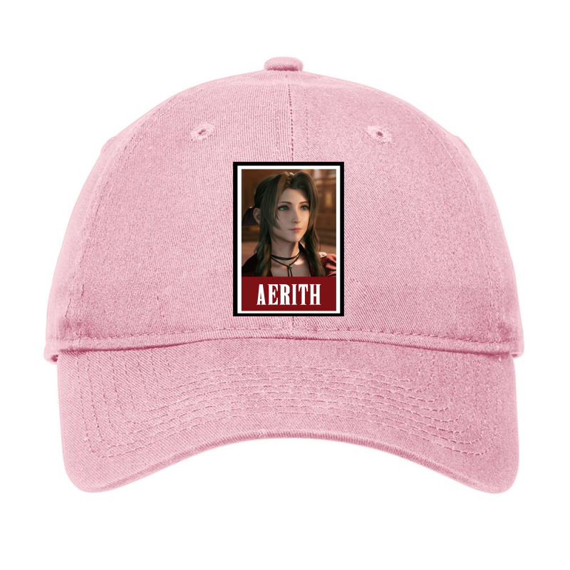 Final Fantasy Vii 7   Aerith Gainsborough Adjustable Cap by suardlakiof | Artistshot