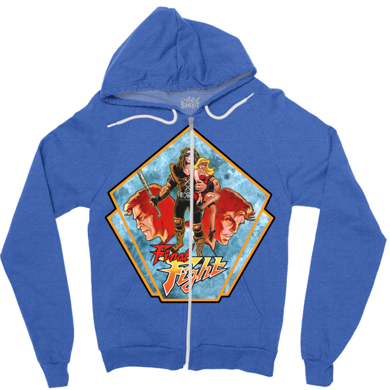 Final Fight Zipper Hoodie by kinellashkerk | Artistshot