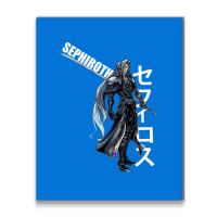 Final Fantasy Vii 7   Sephiroth Kanji Metal Print Vertical | Artistshot