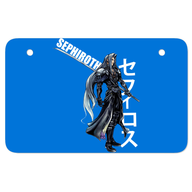 Final Fantasy Vii 7   Sephiroth Kanji Atv License Plate | Artistshot