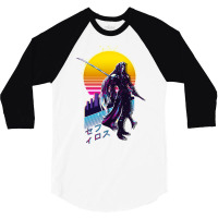 Final Fantasy Vii 7   Sephiroth Retrowave 3/4 Sleeve Shirt | Artistshot