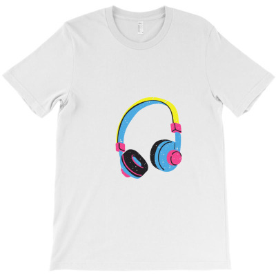 Headphones Art T-shirt Designed By Redrov16
