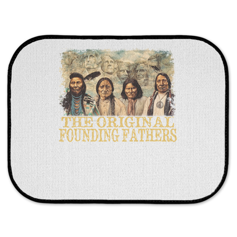 Original Founding Fathers Native American Pullover Rear Car Mat | Artistshot