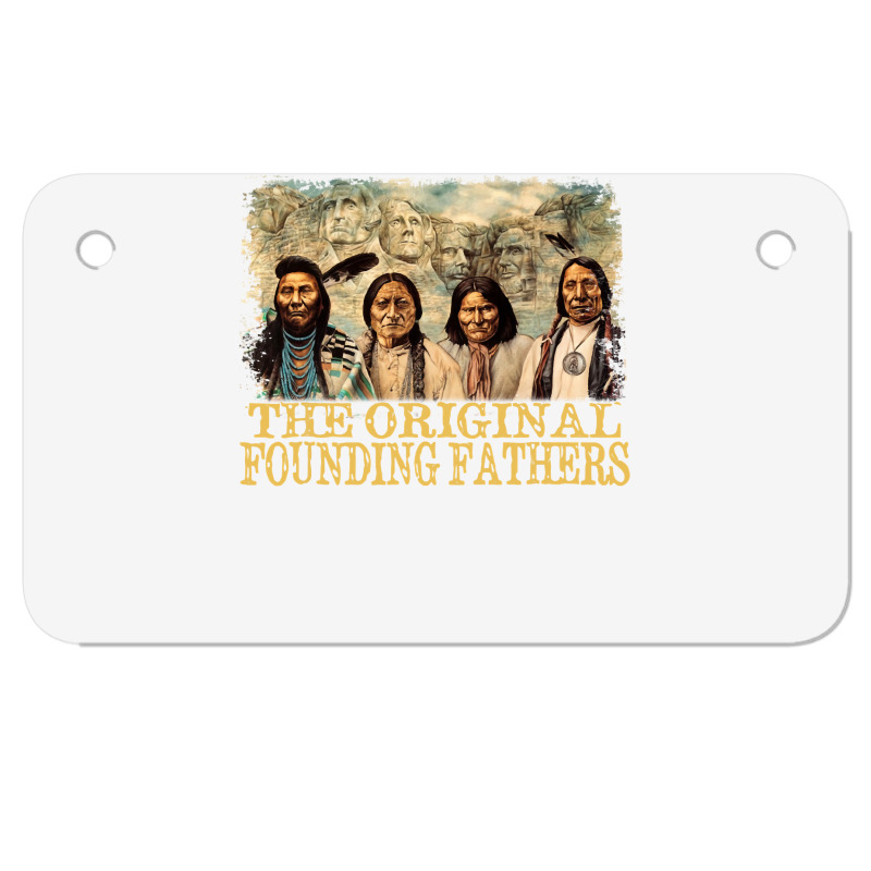 Original Founding Fathers Native American Pullover Motorcycle License Plate | Artistshot