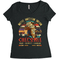 Cherokee Native American Indian Pride Indigenous T Women's Triblend Scoop T-shirt | Artistshot