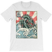 Japanese Dragon Great Wave Off Kanagawa T-shirt | Artistshot