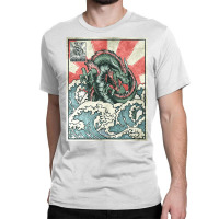 Japanese Dragon Great Wave Off Kanagawa Classic T-shirt | Artistshot