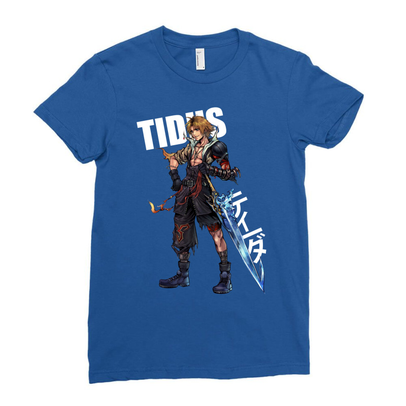 Final Fantasy X 10   Tidus Kanji Ladies Fitted T-Shirt by suardlakiof | Artistshot