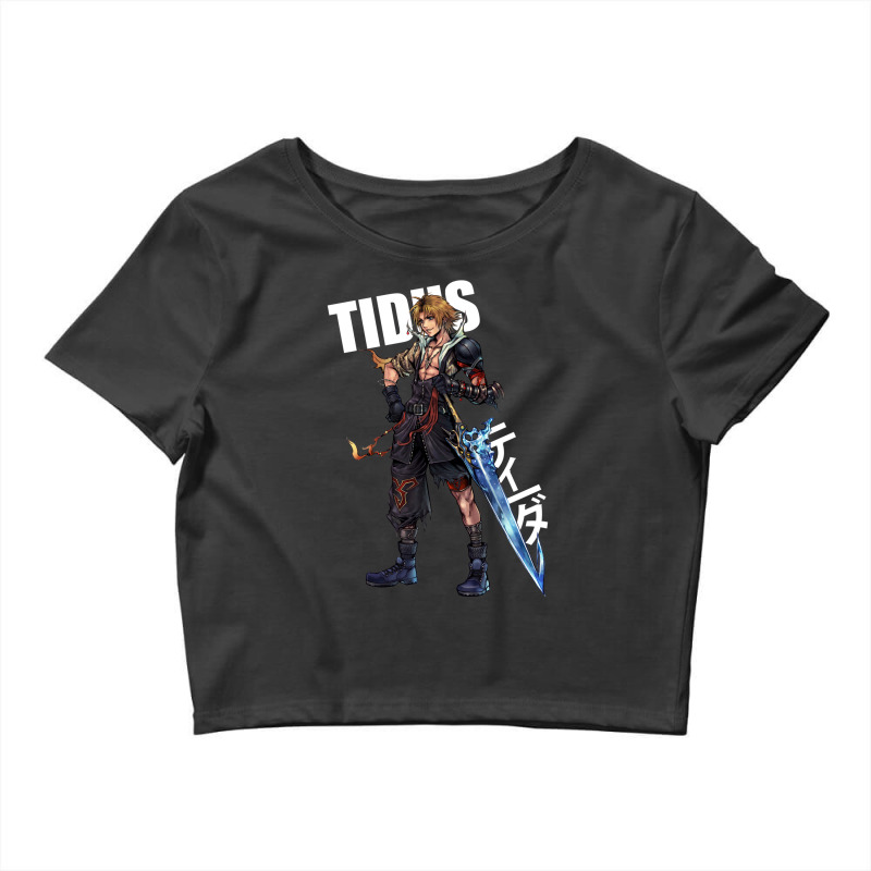 Final Fantasy X 10   Tidus Kanji Crop Top by suardlakiof | Artistshot