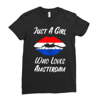 Lips Mouth Love Holland Flag Amsterdam T Shirt Ladies Fitted T-shirt | Artistshot