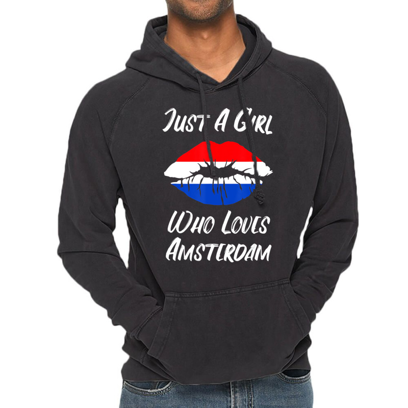 Lips Mouth Love Holland Flag Amsterdam T Shirt Vintage Hoodie by bonne | Artistshot