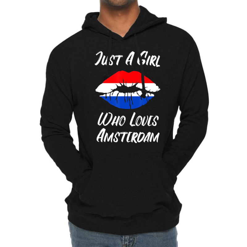 Lips Mouth Love Holland Flag Amsterdam T Shirt Lightweight Hoodie by bonne | Artistshot