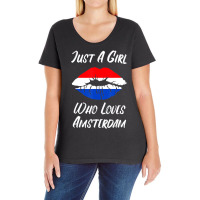 Lips Mouth Love Holland Flag Amsterdam T Shirt Ladies Curvy T-shirt | Artistshot