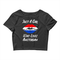 Lips Mouth Love Holland Flag Amsterdam T Shirt Crop Top | Artistshot