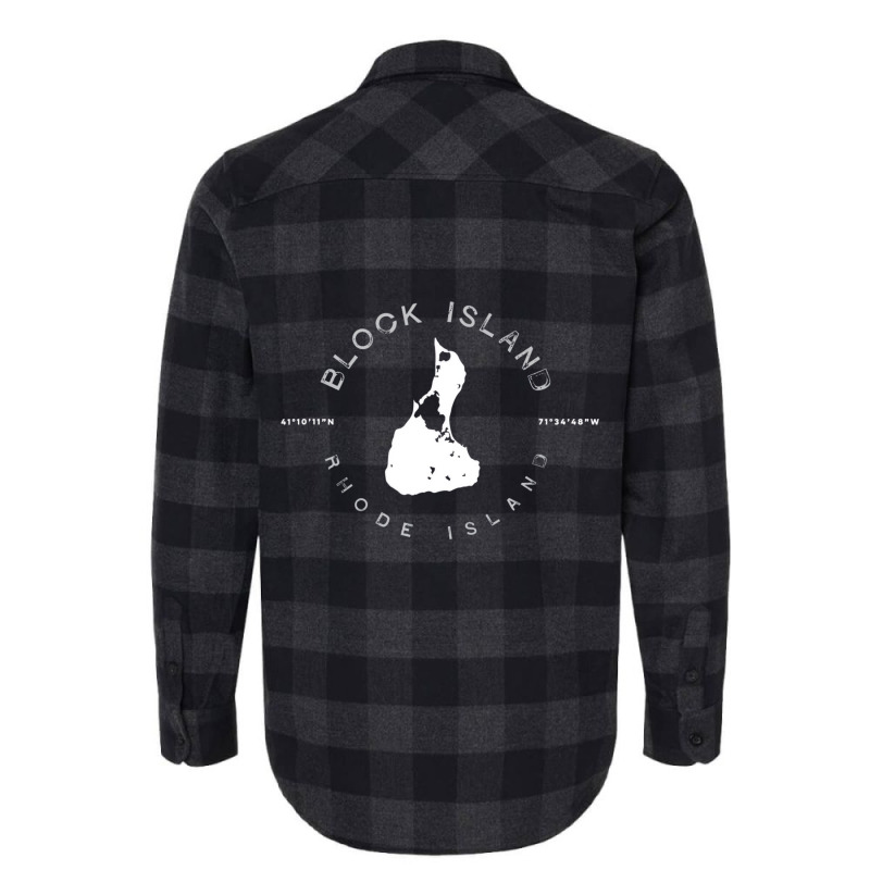 Block Island Rhode Island Graphic Vintage Retro T Flannel Shirt by ravand | Artistshot