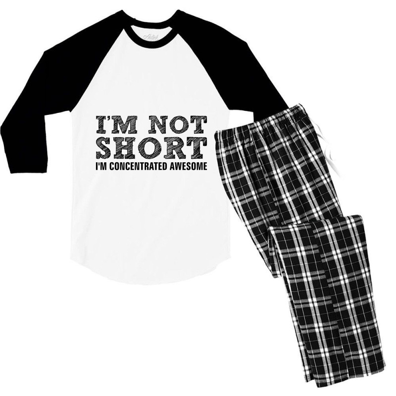 I'm Not Short I'm Concentrated Awesome Men's 3/4 Sleeve Pajama Set | Artistshot