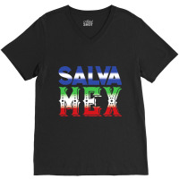 El Salvador And Mexico Colorful Heritage T Shirt V-neck Tee | Artistshot