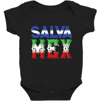 El Salvador And Mexico Colorful Heritage T Shirt Baby Bodysuit | Artistshot