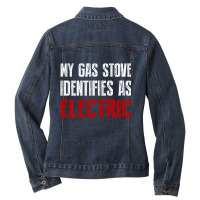 My Gas Stove Identifies As Electric Vintage Men Wo Ladies Denim Jacket | Artistshot